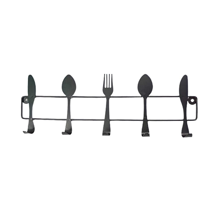 Multipurpose Utensils Shaped Iron Wall Mounted Kitchen Utensils Holder - Happy Shopping