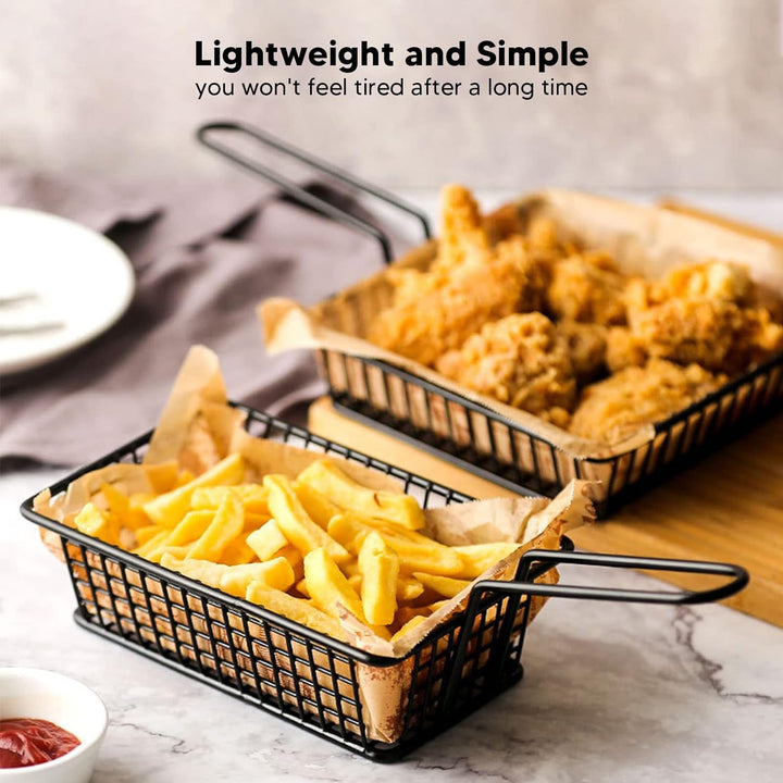 2 Pcs Frying Basket French Fries Basket - Happy Shopping