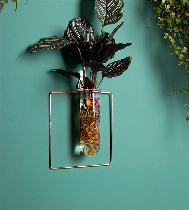 Wall-mounted Iron Hanging Vases - Happy Shopping